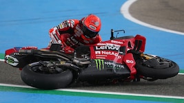 Auch Marc Marquez wurde der Regen zwischenzeitlich zum Verhängnins.