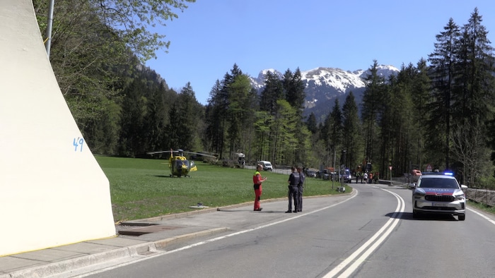 Auch der Rettungshubschrauber Christophorus 8 war im Einsatz.