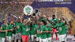 Die Spieler von Al-Ahli jubelten über den Triumph in der Champions League