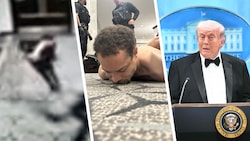 Der Schütze wurde von Einsatzkräften gestoppt, konnte aber zuvor durch die Sicherheitsschleuse ...