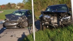Bei diesem Unfall wurden zwei Menschen schwer verletzt, bei dem zweiten war einer der Lenker ...