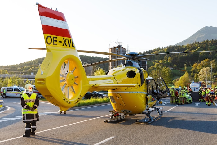 Auch die Crew des ÖAMTC-Helis war im Einsatz.