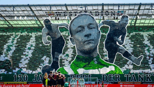 Josef „Pepi“ Uridil war über 130 Jahre nach seiner Geburt in Hütteldorf noch einmal ganz groß ...