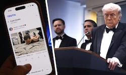 Trump selbst hatte zuvor erklärt, er gehe davon aus, dass er das Ziel des Mannes (auf dem Bild ...