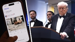 Trump selbst hatte zuvor erklärt, er gehe davon aus, dass er das Ziel des Mannes (auf dem Bild ...