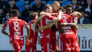 LASK jubelte über den 5:1-Erfolg gegen den TSV Hartberg.