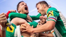 Ercan Kara ließ Rapid spät, aber dafür intensiv jubeln.