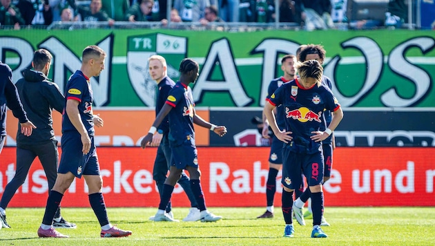 Die Enttäuschung war den Spielern von Red Bull Salzburg ins Gesicht geschrieben.