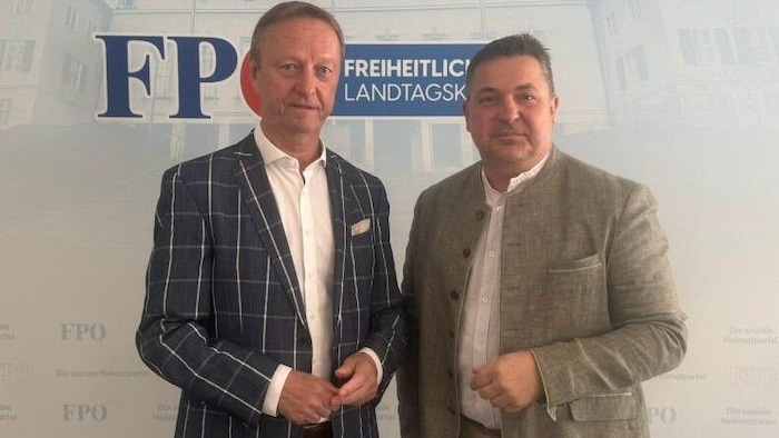 Zweiter Landtagspräsident Tschürtz und Klubobmann Ries.