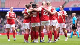 Die Arsenal-Frauen gewannen im Champions-League-Halbfinale gegen Lyon.