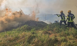 Bereits Ende April kam es in Eisbach-Rein zu einem massiven Waldbrand.