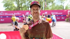Sebastian Vettel lief den London-Marathon in unter drei Stunden.