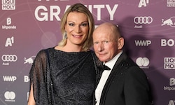 Maria Riesch mit ihrem Partner Johann Schrempf. 