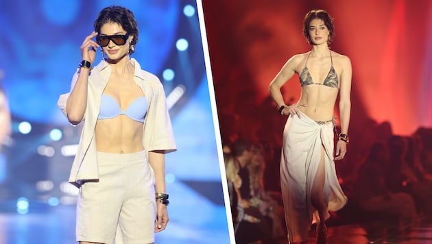 Sarah Posch feiert Swimwear-Catwalk-Debüt bei Tezenis in Verona