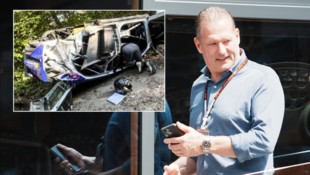 Glücklicherweise hat sich bei diesem heftigen Crash niemand verletzt. 