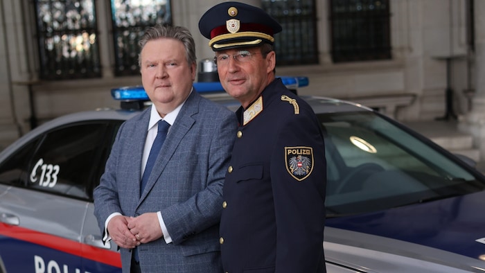 Mayor Michael Ludwig and Vienna Police Chief Gerhard Pürstl