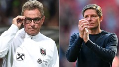Sowohl Ralf Rangnick als auch Oliver Glasner (rechts) waren ein Thema beim FC Bayern. 