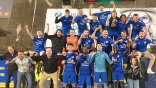 Der Jubel der Gäste aus Feldkirchen war groß.