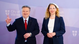 Blick in die Zukunft? Michael Ludeig (SPÖ) und Judith Pühringer (Grüne)