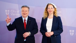 Blick in die Zukunft? Michael Ludeig (SPÖ) und Judith Pühringer (Grüne)