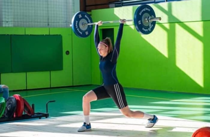 In der Slowakei war sie als Gewichtheberin erfolgreich.