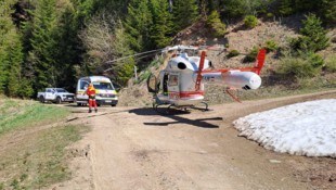 Der Hubschrauber Martin 1 war beim Einsatz vor Ort.