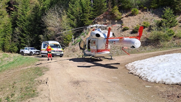 Der Hubschrauber Martin 1 war beim Einsatz vor Ort.