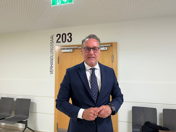 Ex-Vizekanzler Heinz-Christian Strache als Zeuge im Wiener Landl.