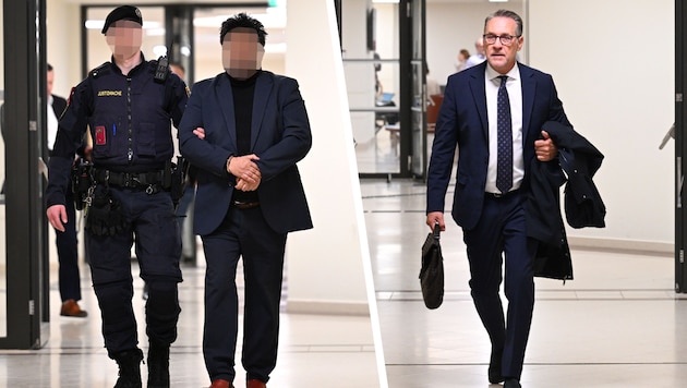 Danny K. und Heinz-Christian Strache – ehemalige Geschäftspartner – treffen sich im Wiener Landl ...