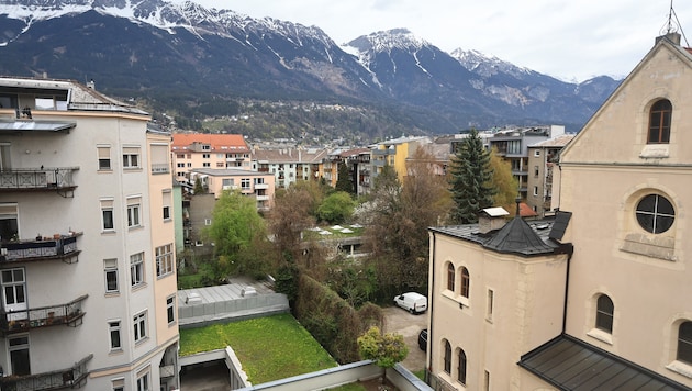 Der bereits verbaute Innenhof bietet Platz für ein Wohnheim.