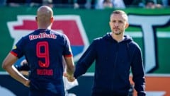 Trainer Daniel Beichler (re.) mit Karim Onisiwo.