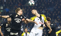 Wer springt zum Teller? LASK mit Kalajdzic (r.) oder Sturm um Koller?