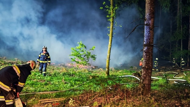 Auch nach Liebenfels mussten die Wehren ausrücken.