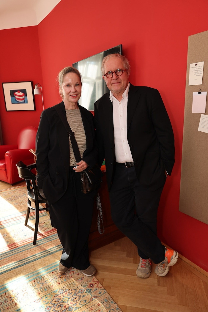 Krassnitzer mit seiner Ehefrau, der Schauspielerin und Autorin Ann-Kathrin Kramer im Hotel ...