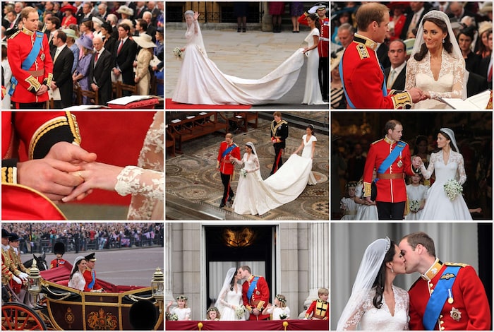 Hier einige der schönsten Momente der Hochzeit von Prinz William und Prinzessin Kate vor 15 ...