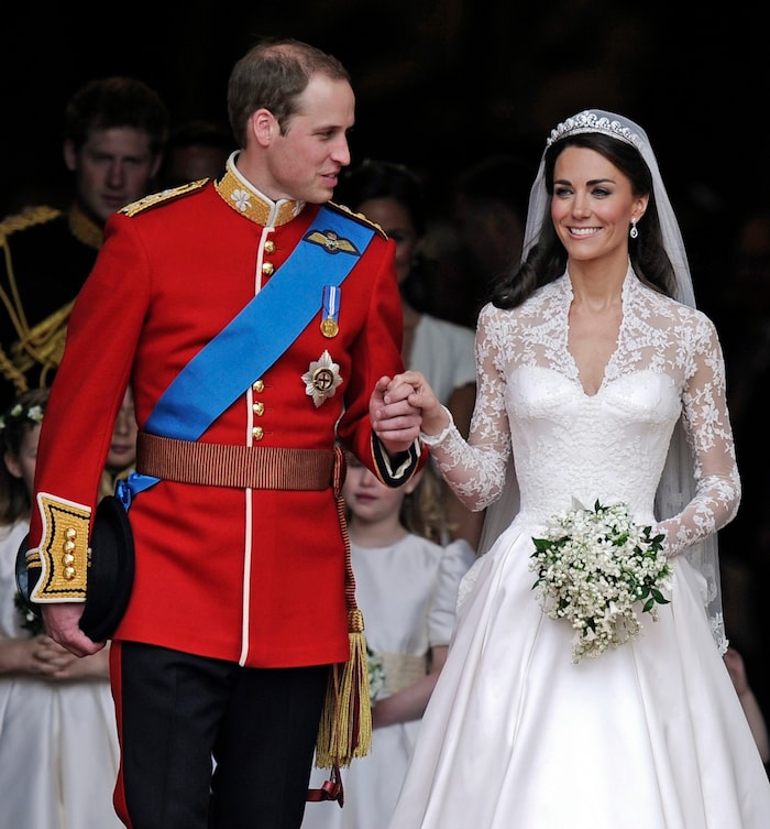 Prinz William und die damalige Kate Middleton heirateten am 29. April 2011 in der Westminster ...