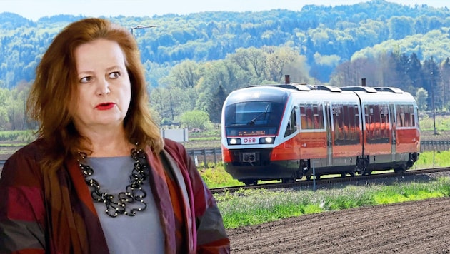 Verkehrslandesrätin Claudia Holzer spricht sich klar für die Thermenbahn aus.