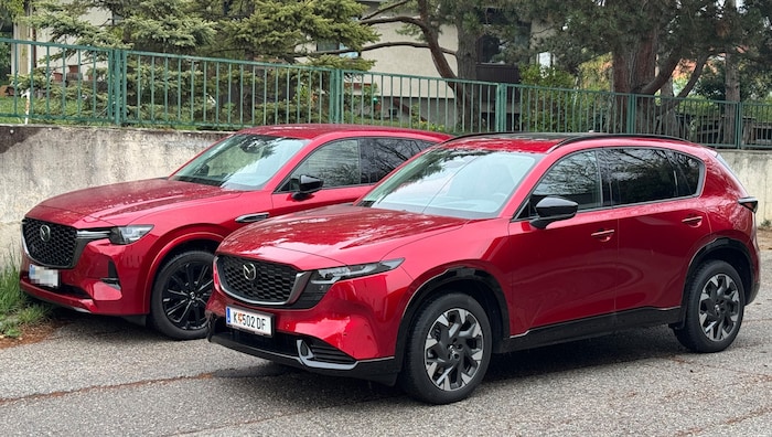 CX-60 vs. CX-5 (rechts im Bild)