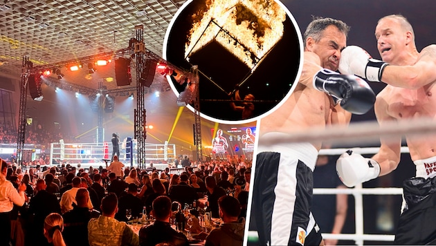 Beim Branchenboxen in der Eishalle Liebenau brennt traditionell die Hütte! 2025 schlug Ex-Kicker ...