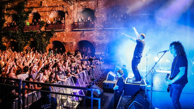 Beste Stimmung bei Rock-Konzerten am Grazer Schloßberg