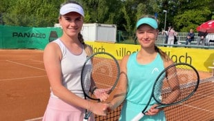 Die Ukrainerin Karina Kovalchuk mit ihrer Freundin Stella Horacek.