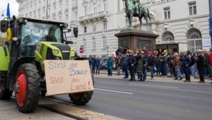 Die Bauernproteste in Wien könnten auch künftig weitergehen.