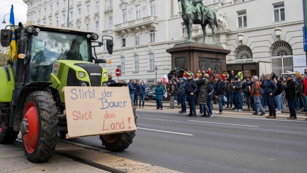 Die Bauernproteste in Wien könnten auch künftig weitergehen.