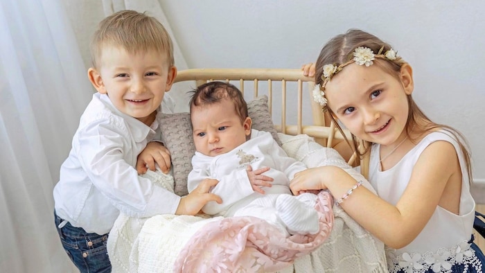 Sophie, Erich, and Baby Johanna