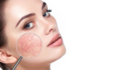 Geplatzte Äderchen (Couperose) gelten als Vorstufe von Rosacea. Viele Menschen wissen nicht, ...