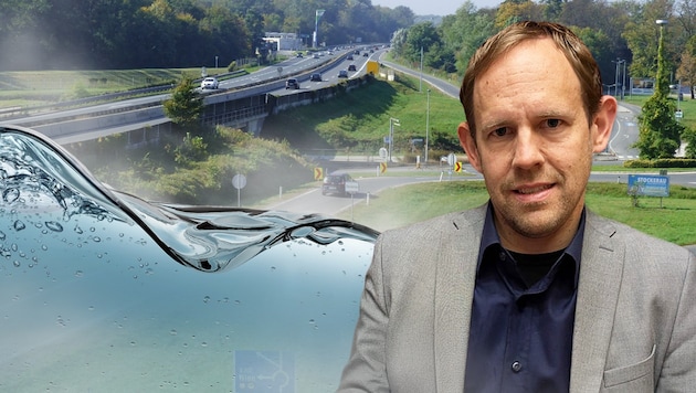 Nicht nur der Grüne Landtagsabgeordnete Georg Ecker sieht das geplante Weinviertelklinikum Süd ...