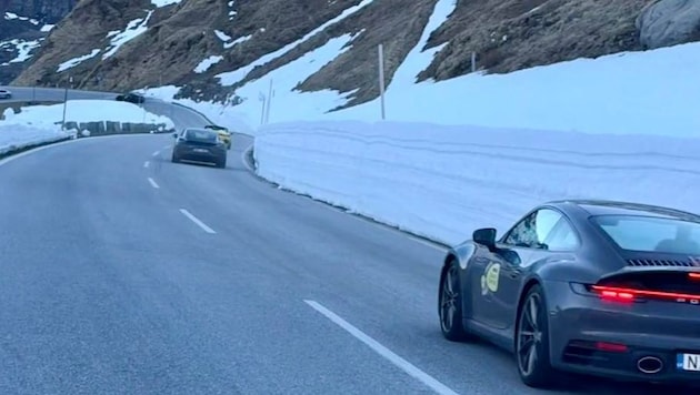 Diese Aufnahme von rücksichtslosen Sportwagenfahrern wurde am vergangenen Wochenende gemacht.