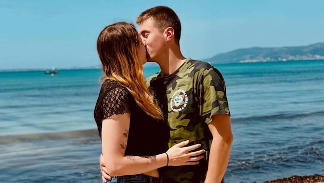 Veronika Aigner genoss mit ihrem Freund Roland den Urlaub auf Mallorca.