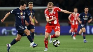 Ein Sieg hat für den FC Bayern und Konrad Laimer zwar bei PSG nicht herausgeschaut, die Chance ...