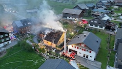 Luftaufnahme des Einsatzortes